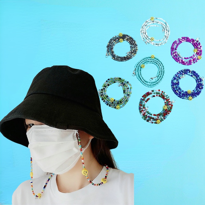 Dây đeo khẩu trang có thể điều chỉnh và kết hạt nhiều màu sắc 2022