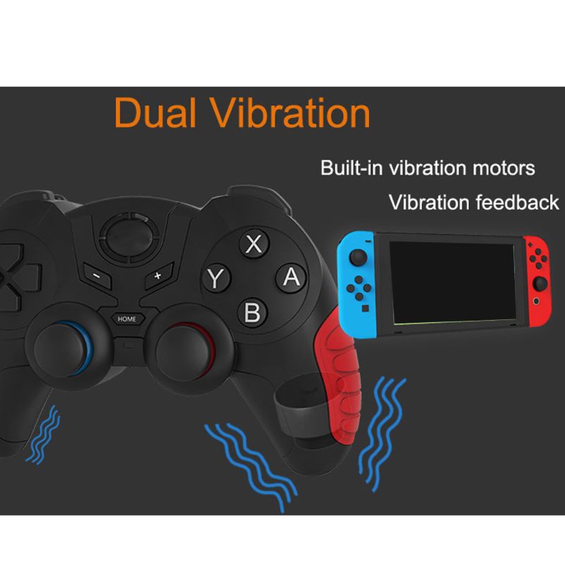 HSV Wireless Bluetooth-compatible Game Remote Controller Joystick 6-axis Gyroscope Game Console Gamepad for Switch Pro for