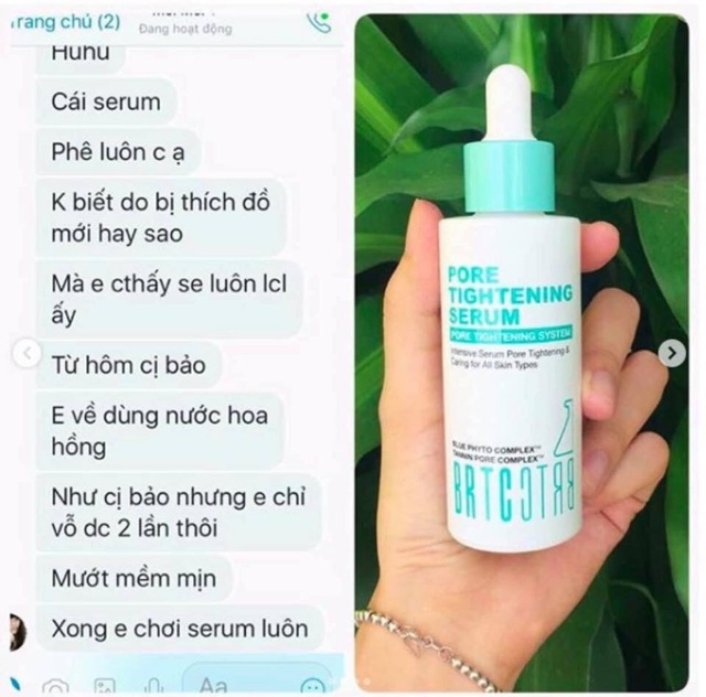 (TRẢ ORDER/ LIÊN HỆ TRC KHI ĐẶT) SERUM BRTC PORE TIGHTENING