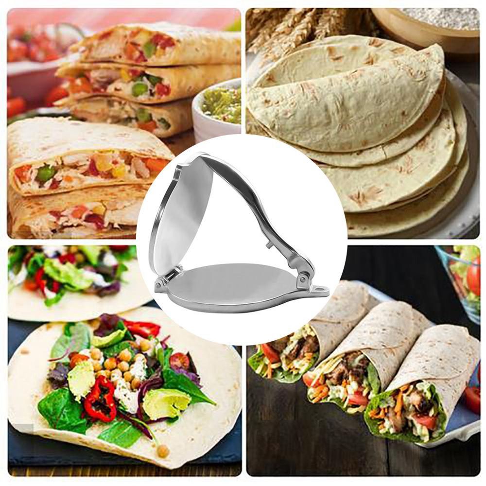 Dụng Cụ Làm Bánh Tortilla 8 Inch Bằng Nhôm Có Thể Gấp Gọn Tiện Dụng