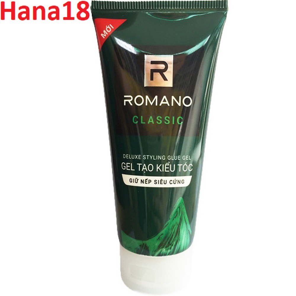 Gel vuốt tóc Romano Classic Siêu cứng 150g- Mẫu mới 100% chính hãng