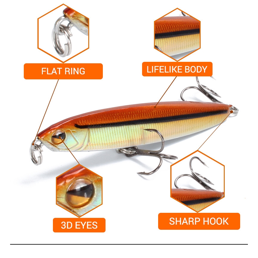 Mồi Câu Cá Giả Màu Đen 14g / 18g Mồi câu cá chìm