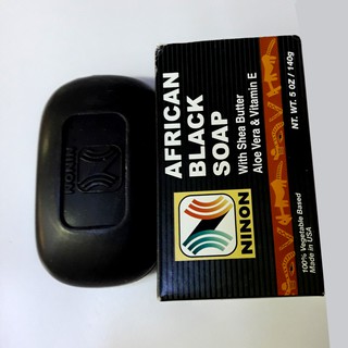 XÀ BÔNG ĐEN AFRICAN BLACK SOAP 140g
