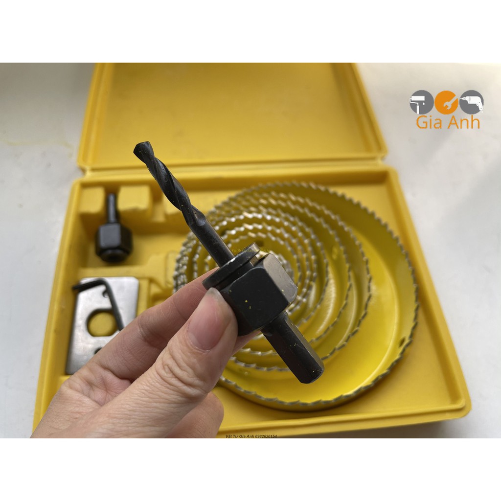 Bộ Mũi Khoét Thạch Cao Và Gỗ Mềm 17 Chi Tiết Hộp Vàng