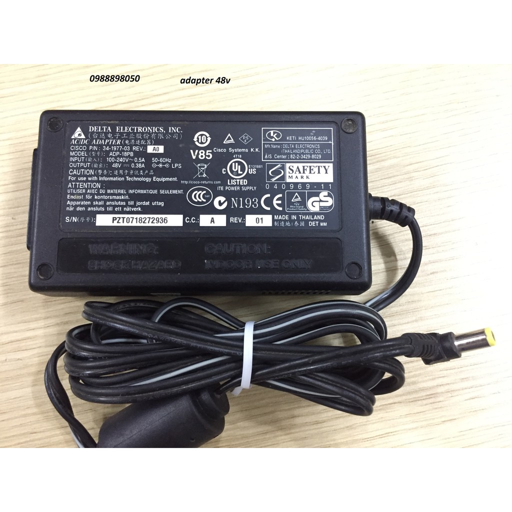 Nguồn-adapter 48V 0,38A