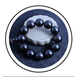 Vòng tay phong thủy gỗ đàn hương đen size 15mm