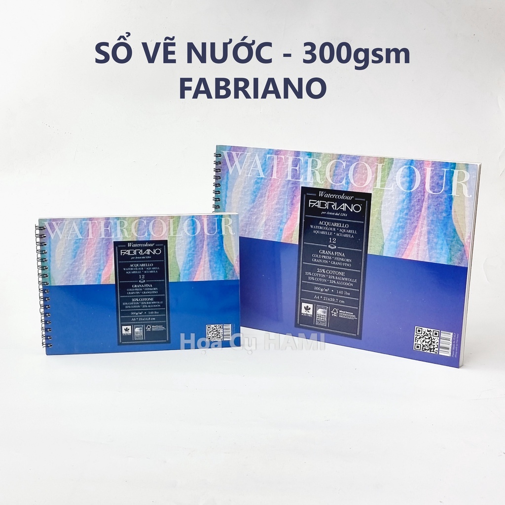 Sổ vẽ Fabriano 300gsm lò xo