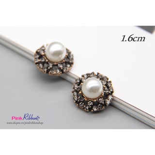 Charm đá ghi 16mm phụ kiện thời trang, gắn lên phụ kiện tóc, làm phụ kiện nơ bờm kẹp tóc, DIY, handmade