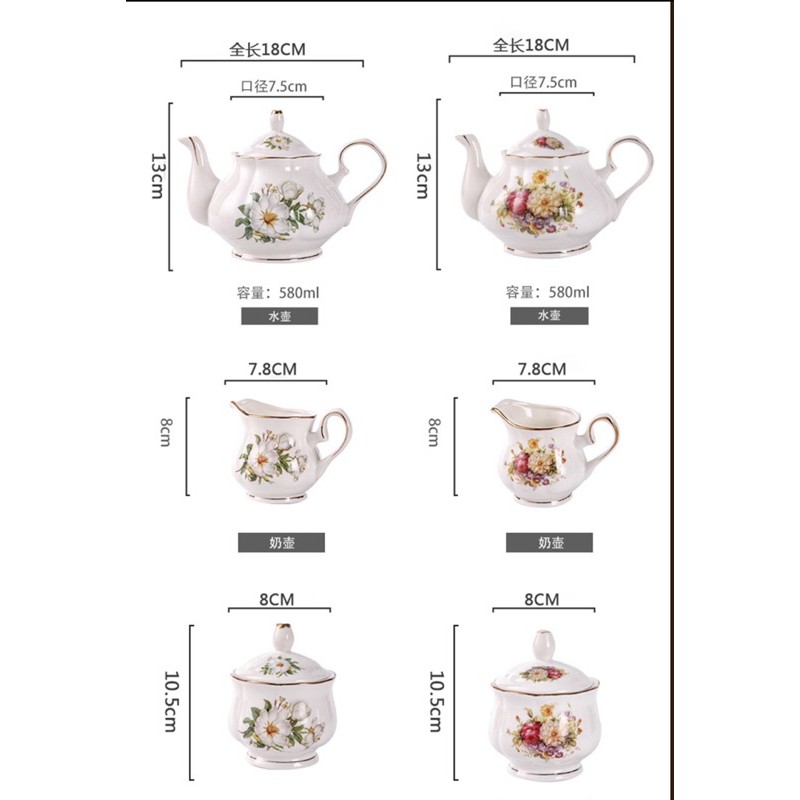 Ấm chén gốm sứ cao cấp