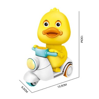 Đồ chơi vịt đi xe cót nhấn