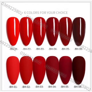 Sơn gel AS trông đỏ đô 6 màu BH chọn lẻ chai 15ml