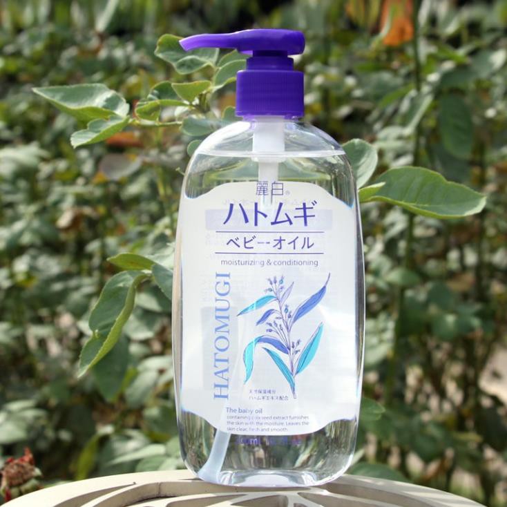 DẦU DƯỠNG DA TOÀN THÂN CHO BÉ KUMANO REIHAKU HATOMUGI CHAI 300ML - HÀNG NHẬT NỘI ĐỊA