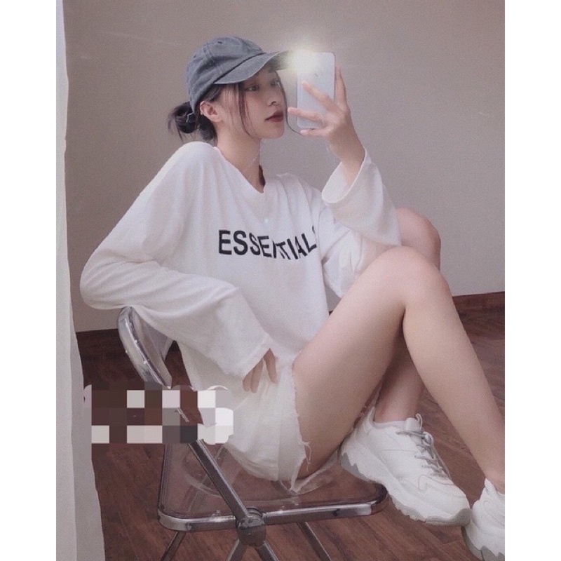 [Xả Kho 01] Áo Thun Tay Dài Form Rộng In Chữ Ulzzang Thu Đông❤️Sweater Cổ Tròn Freesize &lt;65kg Unisex Nam Nữ Phong Cách