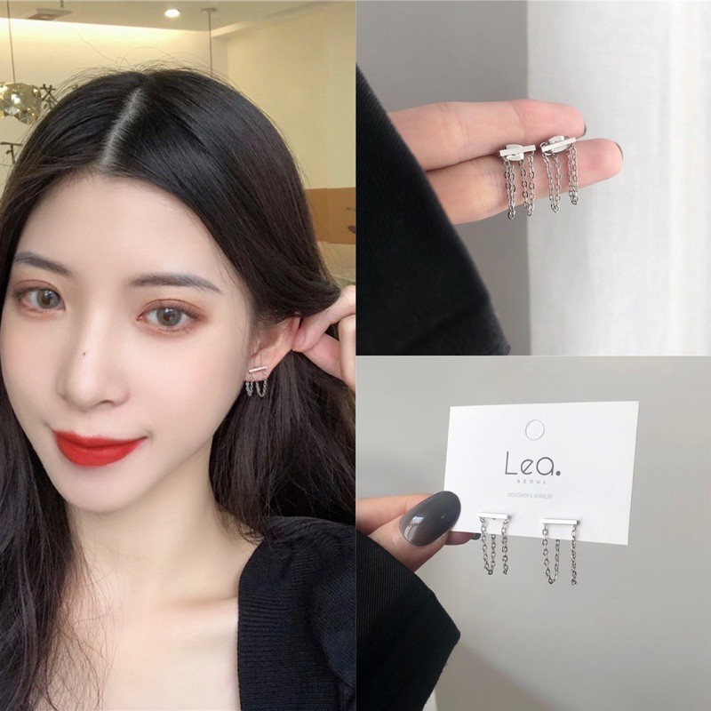 Khuyên tai xích cá tính