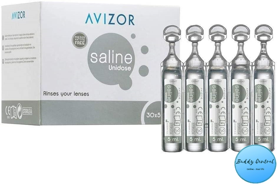 [Mã 151FMCGSALE1 giảm 10% đơn 250K] Dung dịch muối đẳng trương lens kính áp tròng Avizor Saline Unidose 30 ống 5ml/hộp