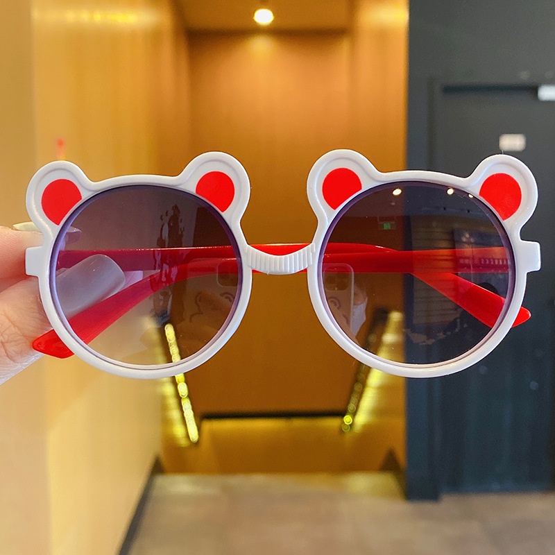 Kính Mát Chống Nắng Họa Tiết Hoạt Hình Dễ Thương Thời Trang Cho Bé