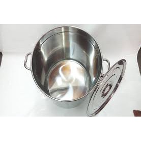 NỒI SÚP INOX 30CM(21 LÍT) DÀY 3 LY NẤU NƯỚC LÈO,HẦM XƯƠNG,CAO CẤP KHÔNG RỈ SÉT.