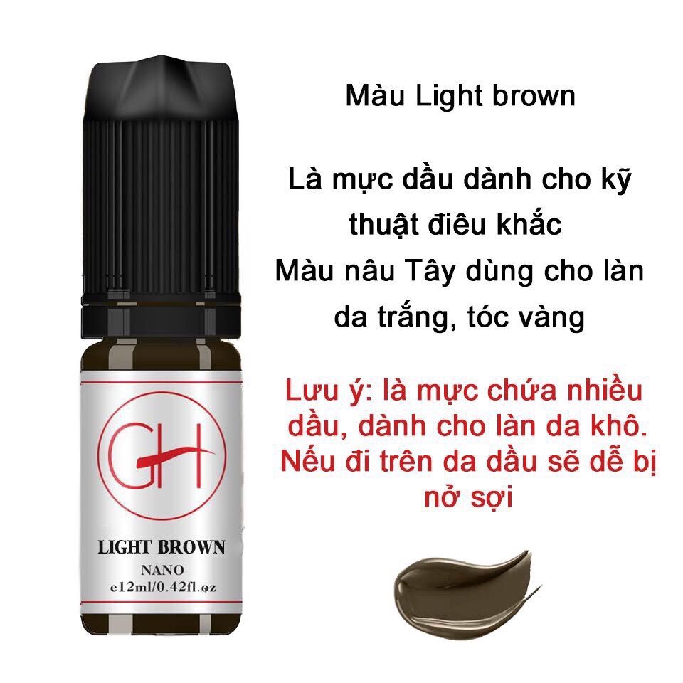 [CHÍNH HẴNG] Mực Khắc GH mini 4ml, Fullsize 12ml