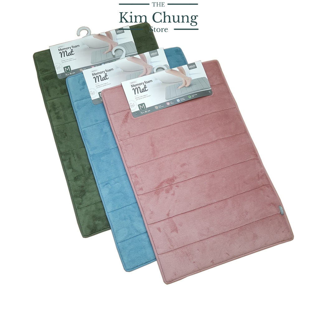 Thảm Chùi Chân Lock&Lock Memory Foam Kiểu Stripe 460*700*15mm MAT511 - Hàng chính hãng