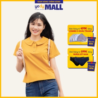 Áo phông polo nữ cổ sen YODY chính hãng chất vải cotton thấm hút tốt nhiều màu APN3688