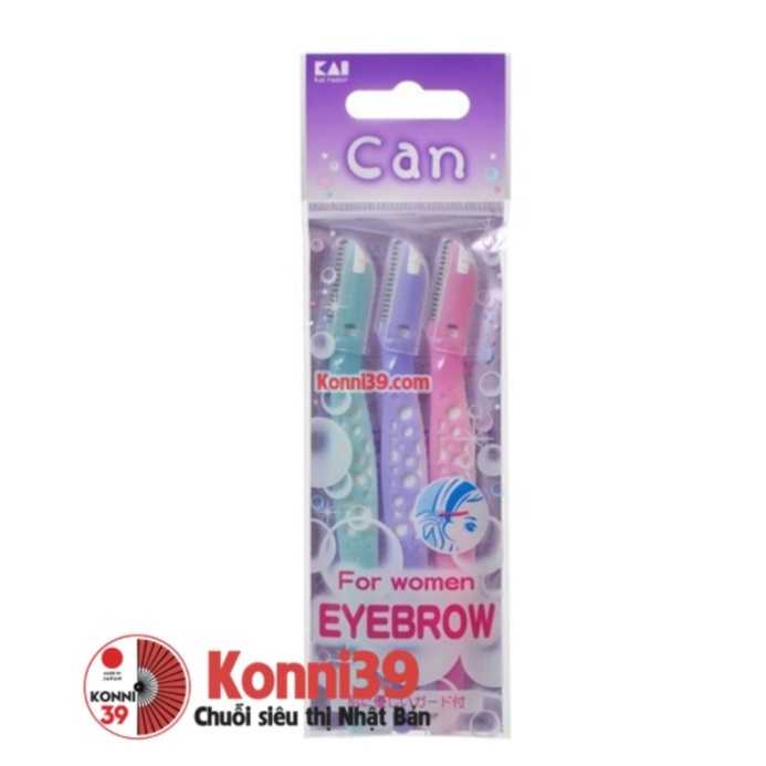 Set 3 dao cạo lông mày Kai Can-KONNI39 SƠN HÒA