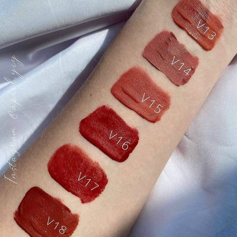 [Màu V13-V18]SON KEM MERZY VELVET TINT SEASON 3 VỎ XANH