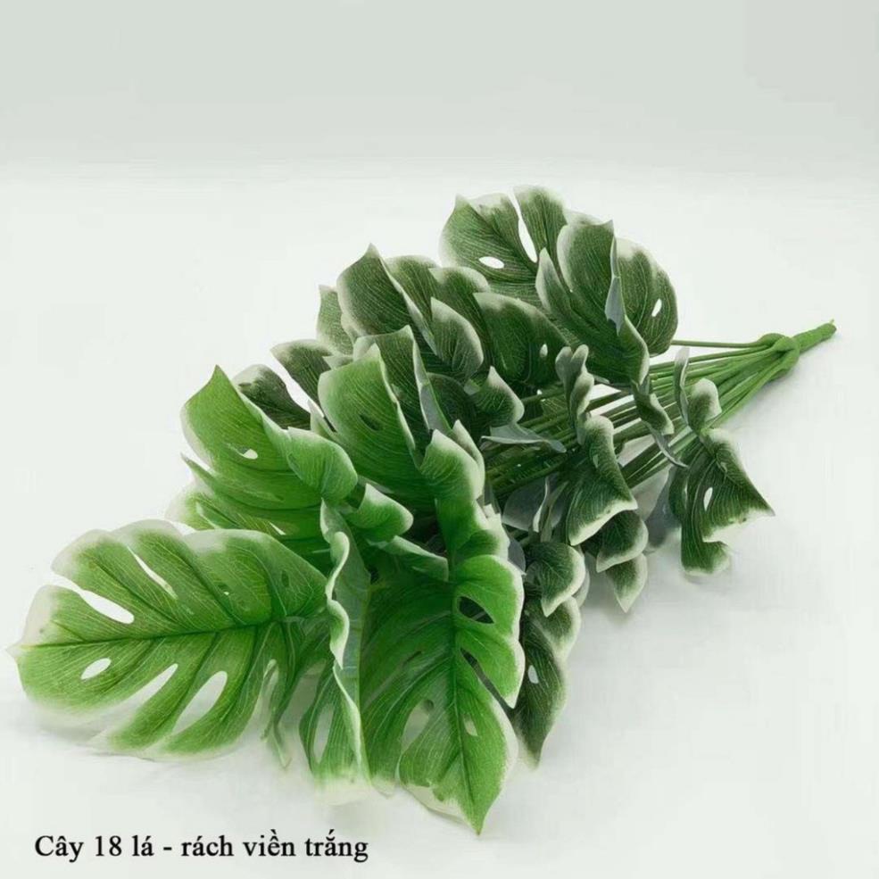 Cây Giả - Cây trầu bà, vạn niên thanh 18 Lá Cỡ To 90cm