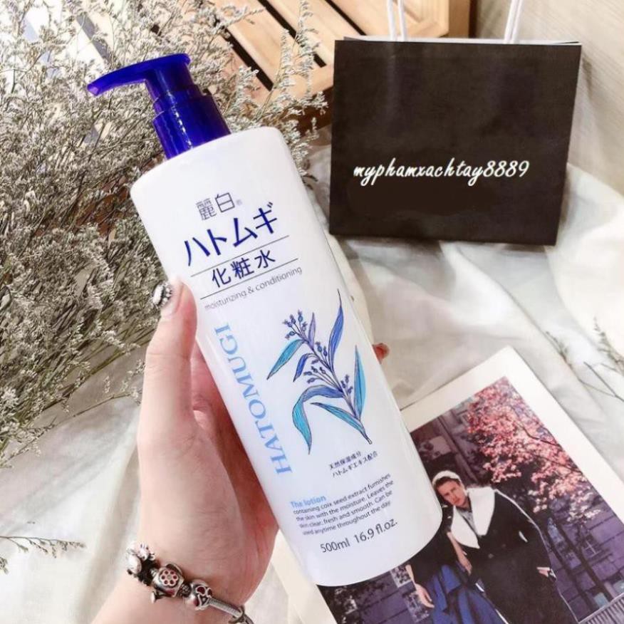 [Nhật Chính Hãng] Nước hoa hồng Toner HATOMUGI Hạt Ý Dĩ Nhật Bản Dưỡng Ẩm Trắng Da 500 ml | BigBuy360 - bigbuy360.vn