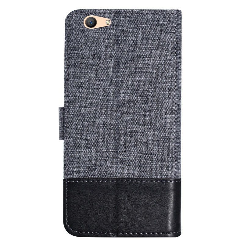 Bao da vải jean có ngăn đựng thẻ cho điện thoại Oppo A57 F1s | BigBuy360 - bigbuy360.vn