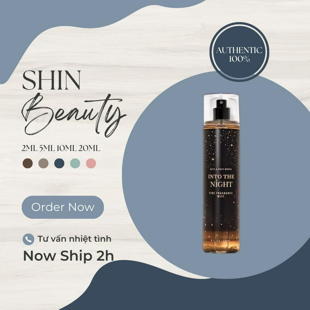 INTO THE NIGHT - Xịt thơm toàn thân Bath & Body Works