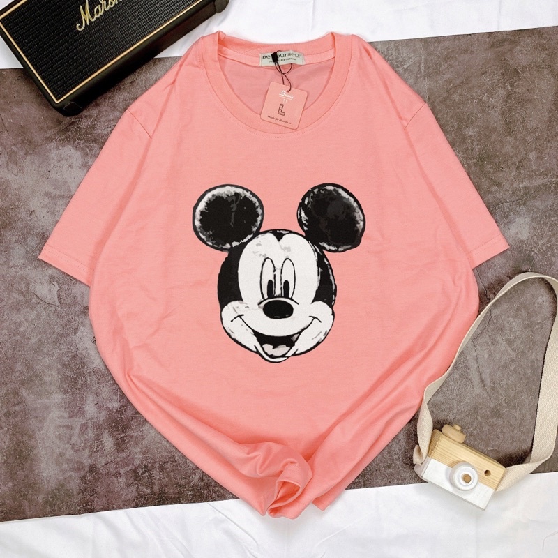 Áo Thun Tay Ngắn UNISEX in Decal MICKEY - Hình chụp thật (Đủ size M-L-XL-XXL)