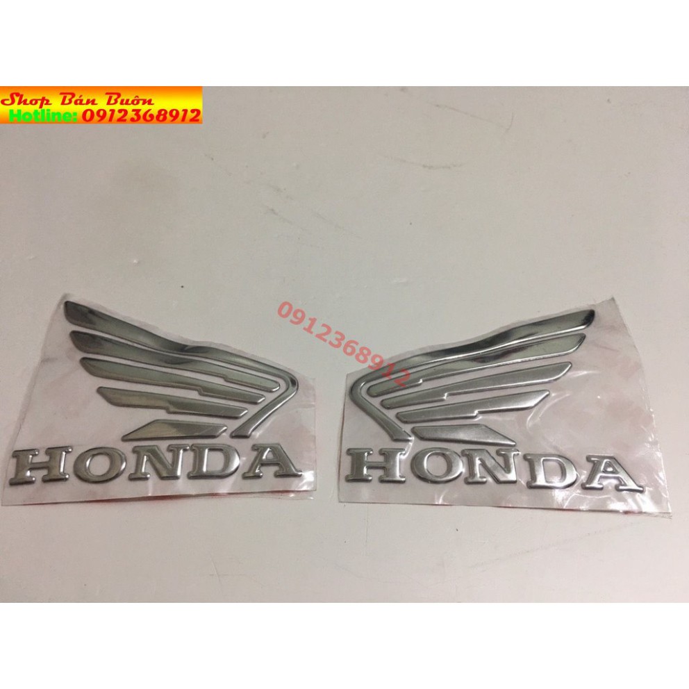Logo honda tem dán cánh chim cao cấp- giá 1 đôi