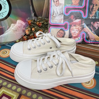 (HÀNG CÓ SẴN) Giày sneaker nâng đế vải canvas nam nữ basic