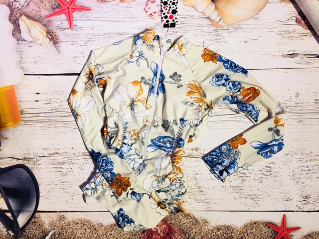 (Có sẵn, ảnh thật) Bikini liền hoa siêu sang mẫu mới 2020