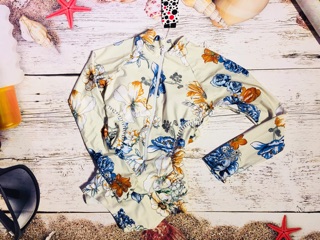 (Có sẵn, ảnh thật) Bikini liền hoa siêu sang mẫu mới 2020