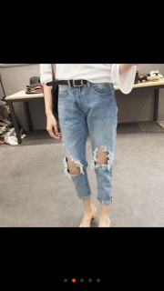 Quần jean rách gối cool ngầu