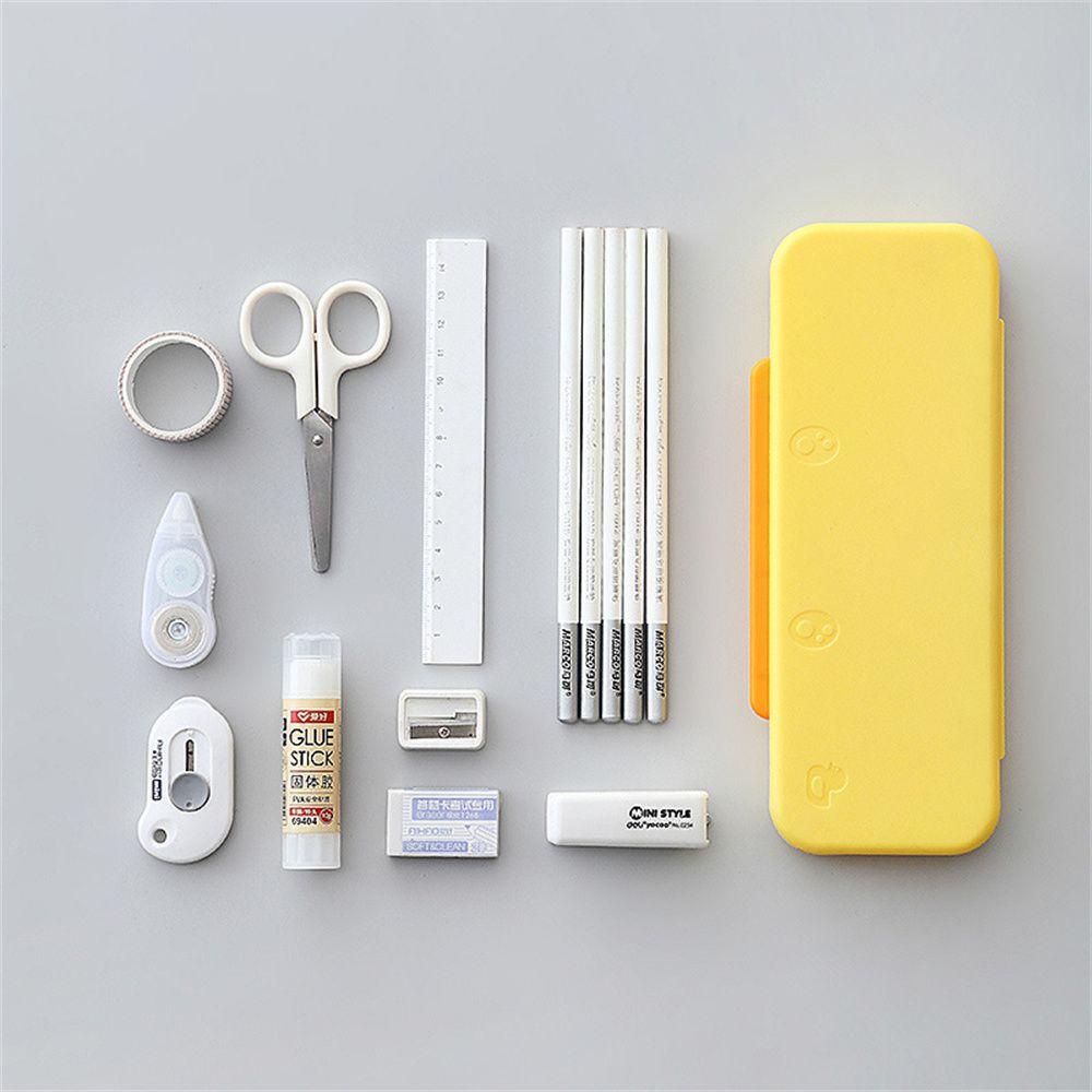 Túi Đựng Bút Hai Lớp Chống Thấm Nước Màu Đất Đơn Giản Ốp