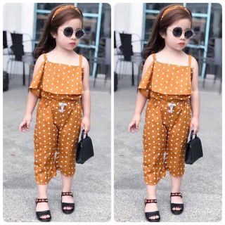 Set bộ chấm bi cực xinh bé gái