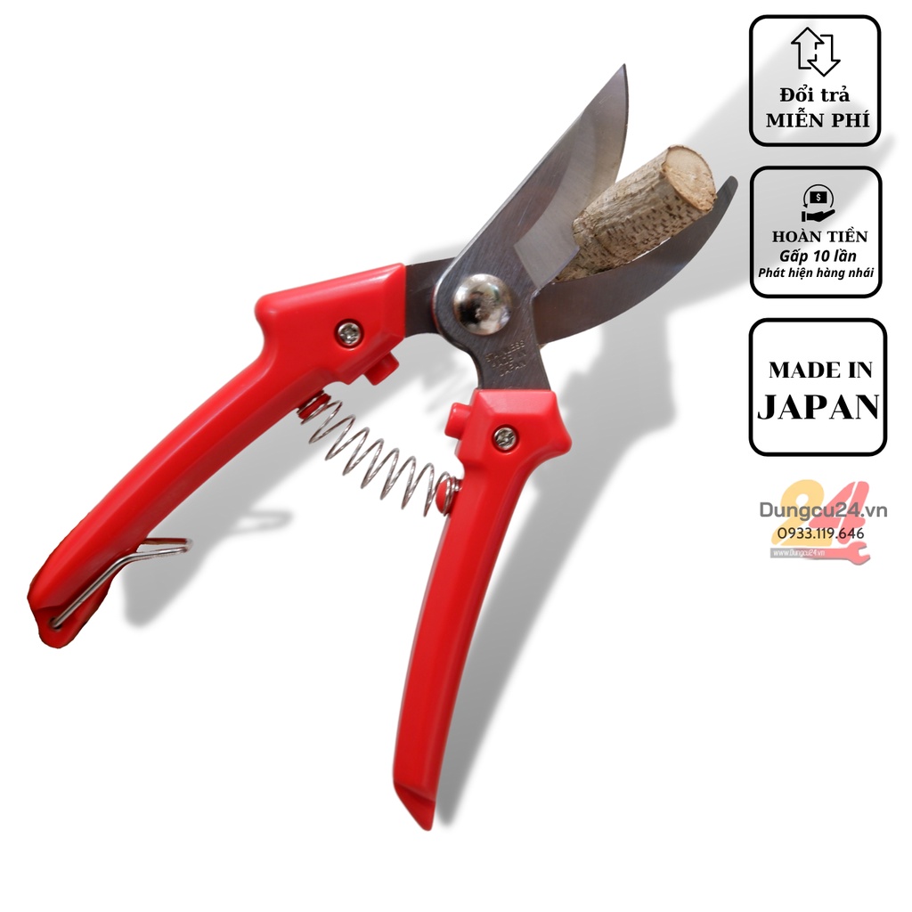 [made in japan] Kéo cắt cành kiểng làm vườn thép không gỉ Babacho LF-1