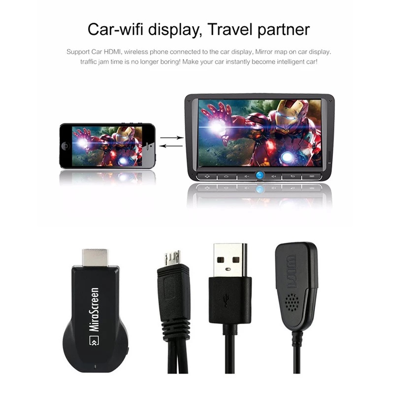 【CcExperts】Phát lại chiếu WiFi Anycast M9 Plus 1080P Cho Android và IOS Màn hình Cast Mirror 1080P Mirascreen WIFI Dongle Miracast