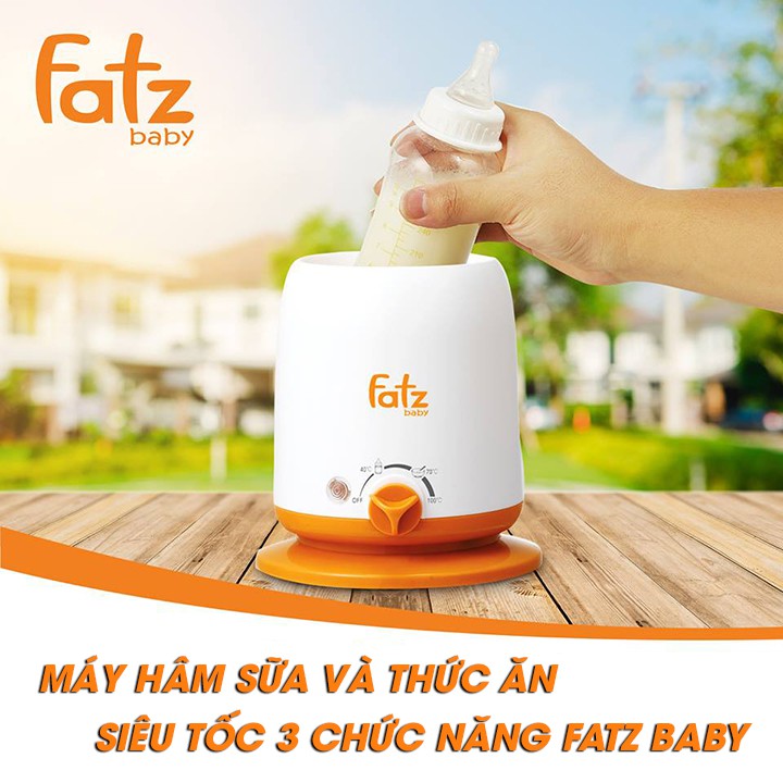 [Mã FMCGM50 - 8% đơn 250K] COMBO Máy tiệt trùng sấy khô UV Fatzbaby FB4706SL và Máy hâm sữa siêu tốc