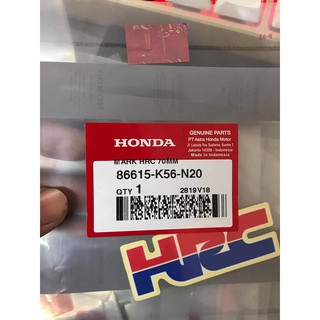 Tem HRC nhập từ Indonesia kích thước 2 cm (Rộng) x 7 cm (Dài)