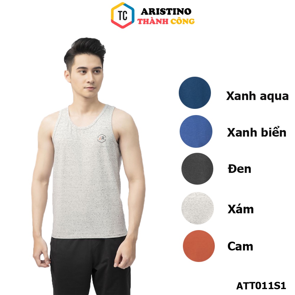 Áo Ba Lỗ Nam ARISTINO - ATT011S1, Cotton, Siêu Mềm Mát