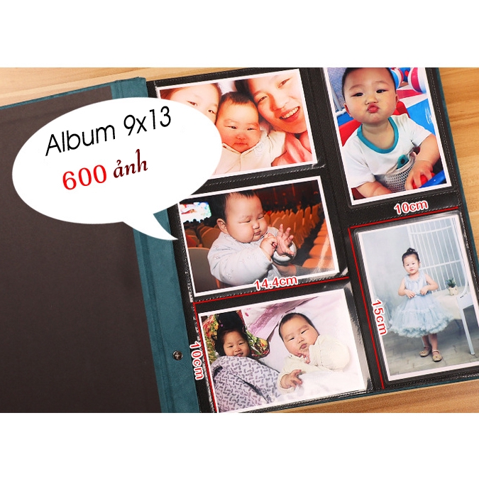 Album ảnh bìa dạ cao cấp để 600 ảnh cỡ 10x15 hoặc 9x13