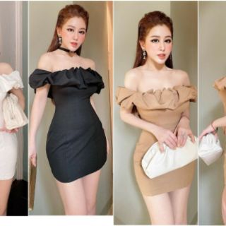 Đầm body bẹt vai
