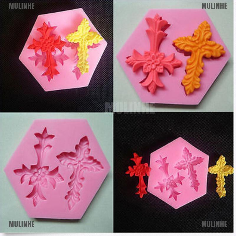 Khuôn Silicone Tạo Hình Chữ Thập Trang Trí Bánh