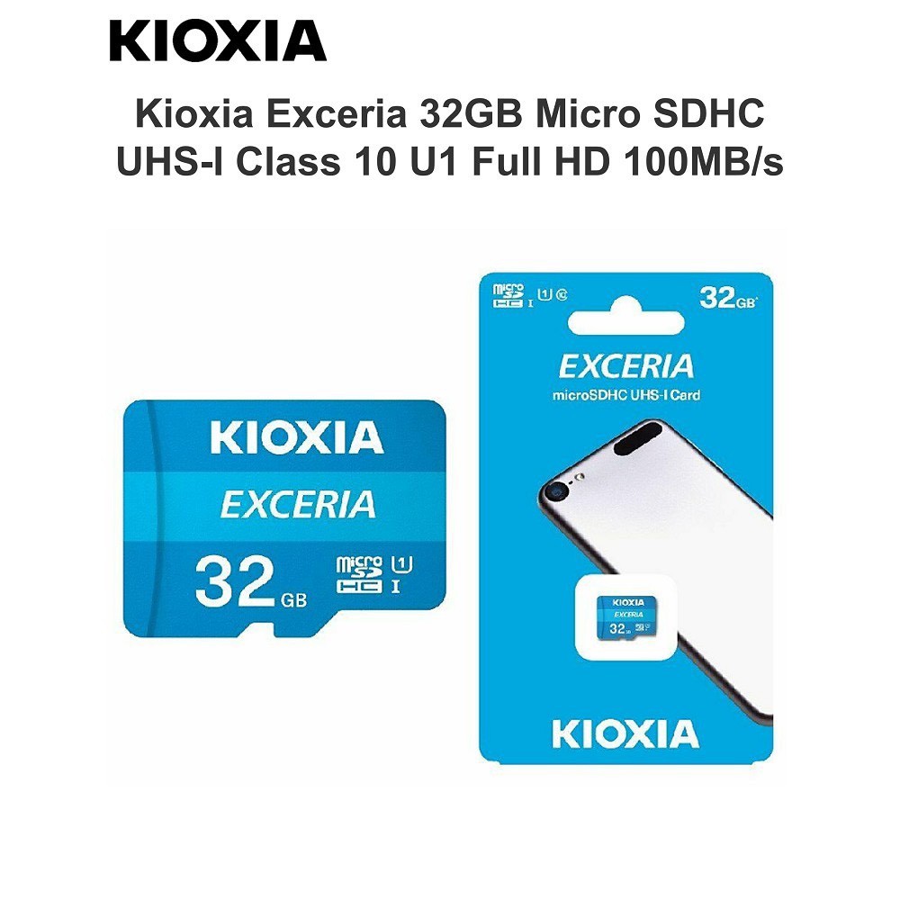 Thẻ nhớ MicroSDHC Kioxia Exceria 32GB UHS-I U1 100MB/s  - Formerly Toshiba Memory