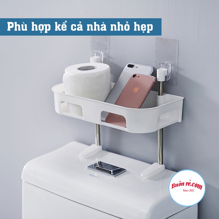 Kệ gác bồn cầu toilet 3 tầng gắn tường thiết kế thông minh tiện ích - Kệ để đồ phòng tắm nhà vệ sinh br01557