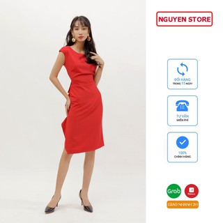 Đầm Body Lệch Vai, Váy Ôm Dự Tiệc Tùng Phối Bèo Phong Cách Hiện Đại, Sang Trọng, Tôn Dáng.