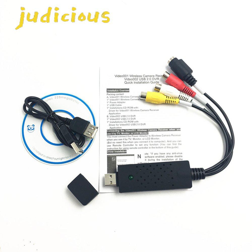 Bộ Chuyển Đổi Usb 2.0 Easy Cap Video Tv Dvd Vhs Dvr Hỗ Trợ Win8 Win10 | BigBuy360 - bigbuy360.vn